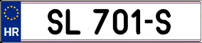 Trailer License Plate